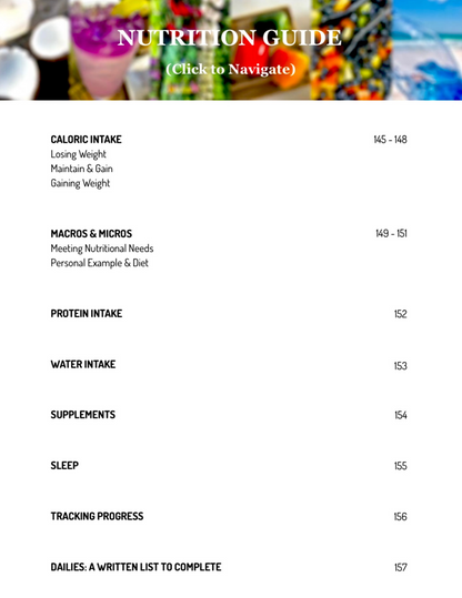 Six Month Transformation Guidebook + Complementary Cookbook & Nutrition Guide